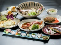 お魚をふんだんに使ったコース 