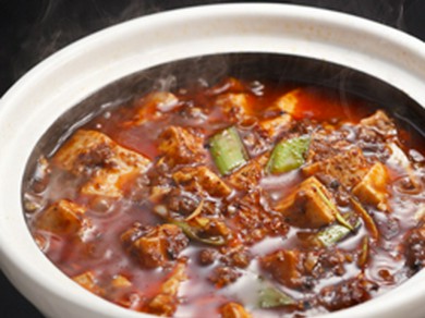 【四川飯店】の代名詞ともいえる『陳麻婆豆腐』
