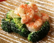 Grilled Shrimp ＆ Broccoli With Mayonnaise