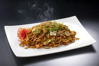 Japanese Fried Noodle Include Vegetables,Beef & Sea Food