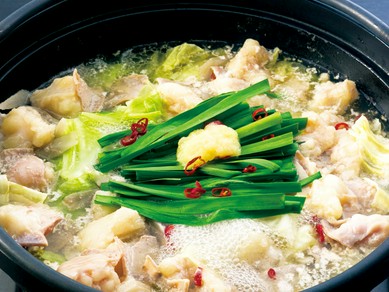 自慢の牛もつ鍋　1人前