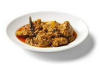 マスタードを効かせたスパイシーオイルとビネガーでマリネした南インド風冷製チキン
