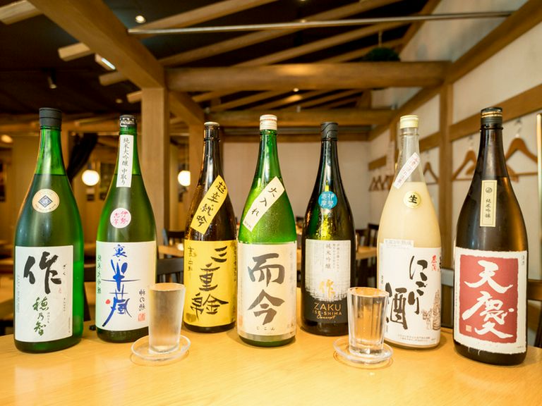 心ゆくまで楽しめる、三重県内の各地から揃えられた地酒