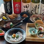 季節の食材をメインに、こだわった多彩な食材を様々な調理法で贅沢にお楽しみいただけます。