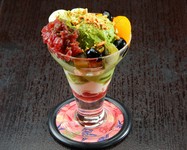 食後のお楽しみは、定番の和パフェでまったりと『抹茶ぱふぇ』