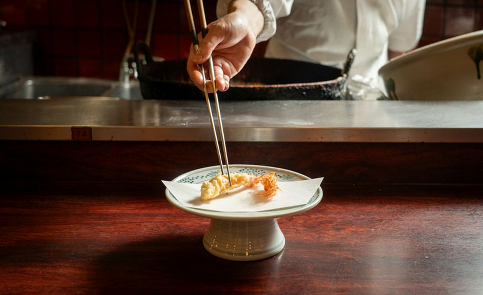 職人がひとつひとつ丁寧に揚げる自慢の天ぷら