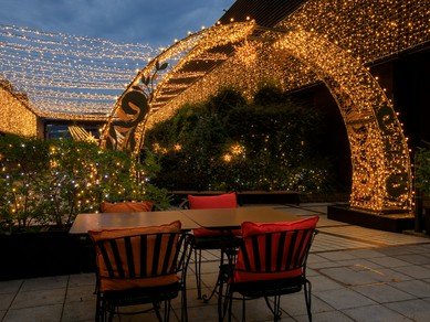 テラス席がある