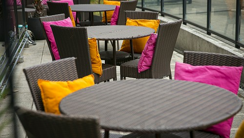 お洒落なテラスは気分も上がります♪