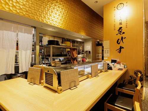 お一人様歓迎のカウンター席