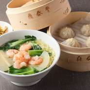 えび麺・小籠包4個・小皿