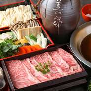 国産牛ロース140g・特製うどん・野菜盛り