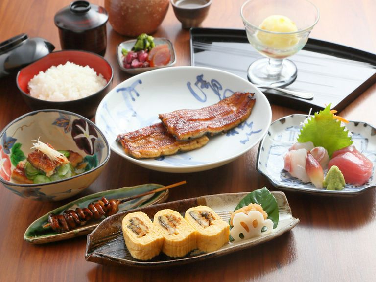 鰻コース「花」お造り付