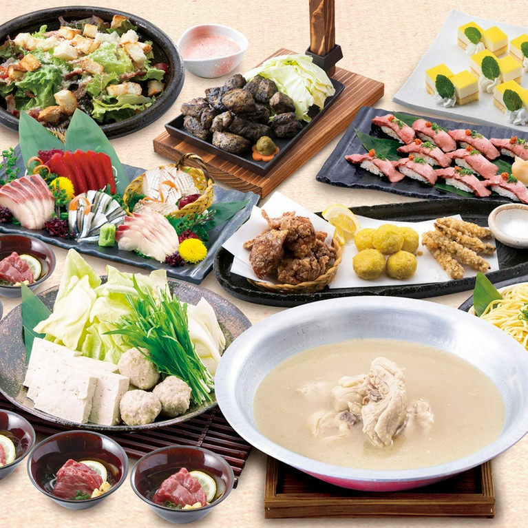 バリエーション豊富なコースで、さまざまな宴会に対応