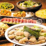 ≪入魂（にゅうこん）コース≫…お手軽・お得なご宴会コース＝メイン料理は…博多もつ鍋