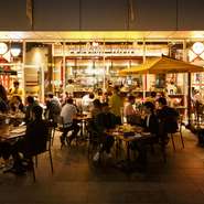 開放感抜群のテラス席は、この季節がオススメ。人気の為予約必須です。

