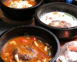 溶岩焼き　ハンバーグ