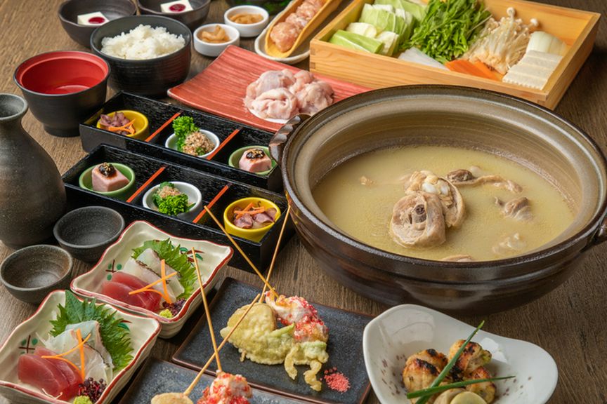 ご宴会コースでも水炊きはご堪能いただけます