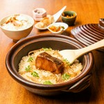 メロの土鍋炊き込みご飯　～生姜のアクセント～