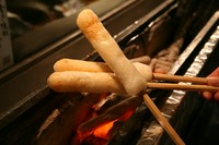 自家製の甘味噌を塗り、備長炭で丁寧に焼き上げた逸品。