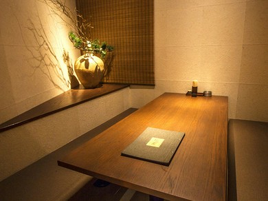 個室でゆったりと