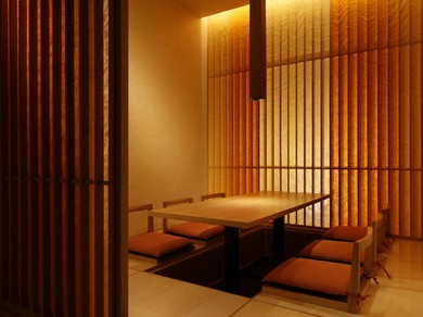 2名から予約可能な半個室と大きな完全個室も