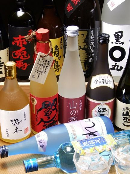 常時30種類以上のこだわり焼酎をご用意!