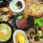 おすすめの生ハムとチーズの盛り合わせも堪能していただけるラグジュアリーな特別コース！！