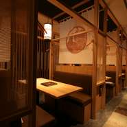 【BOX席】２〜4人様でご案内出来るゆったりBOX席