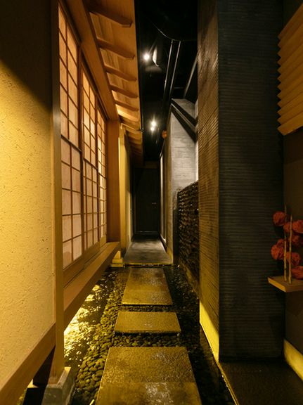 風情ある、はなれの廊下