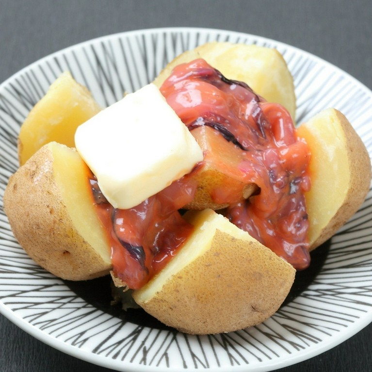 山の猿認定！北海道の旨い！＜一例＞北あかりの塩辛ジャガバター