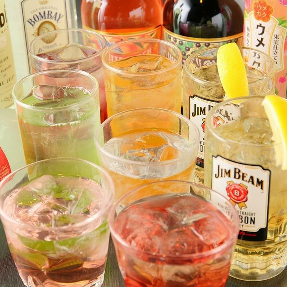 飲み放題は全70種以上!もちろんサッポロ黒生もついてます!