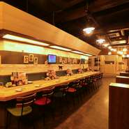 ワイワイ賑やかな雰囲気の中でおいしい一杯をどうぞ。