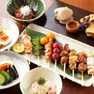 四季折々の新鮮野菜を組み合わせて使った多彩な一品料理も人気です。

