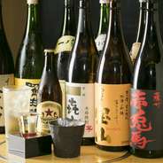 コースには2時間飲み放題が付いている為、お酒好きの方にお薦め。瓶ビールはもちろん、日本酒と焼酎にも是非ご注目下さい。この機会にプレミアムなお酒を飲み比べてみて下さい。