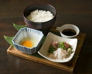愛媛県宇和島市の郷土料理を三船流にアレンジ。ちょっと豪華な卵かけご飯です。