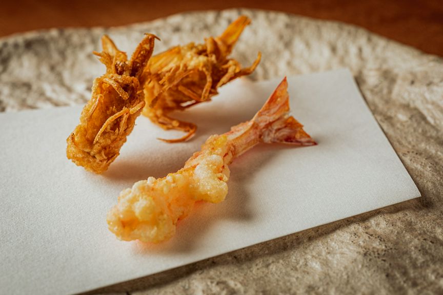 海の香り引き立つ『海老の天ぷら』