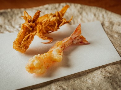 海の香り引き立つ『海老の天ぷら』