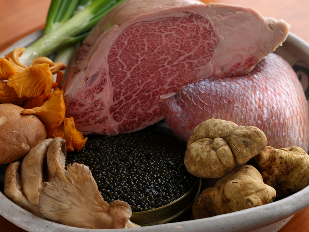 和洋にとらわれず登場する極上の食材			