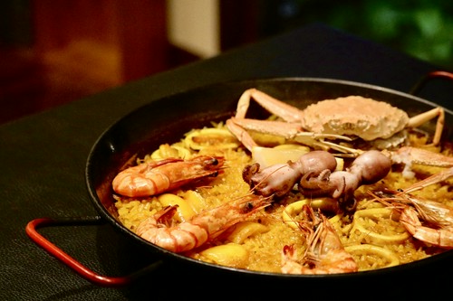 ズワイガニのパエリア