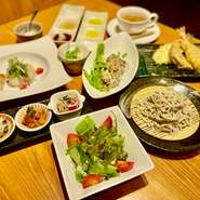 蕎麦・天麩羅逸品コース