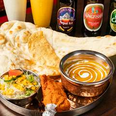 カレーもチキンも食べたい欲張りセット『タンドリーチキン ランチ』