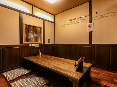 掘りごたつを含めた完全個室を3部屋ご用意
