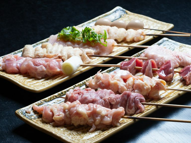 国産鶏を使用した『焼鳥の盛り合わせ』(10本)