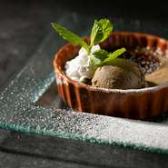 ほうじ茶のブリュレ　