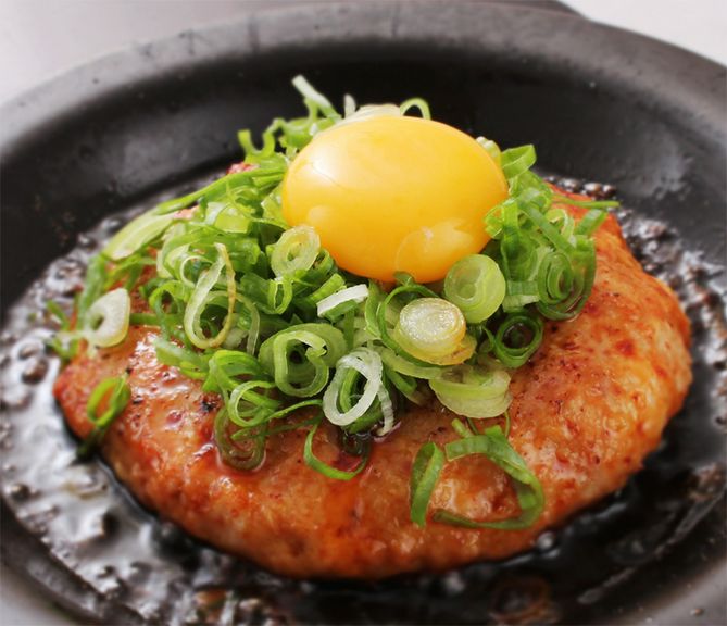 つくねの陶板焼き お月見仕立て