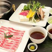 こだわり豆腐・旬野菜付き