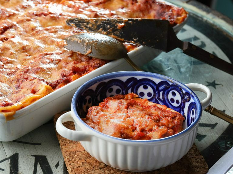 たっぷりミートラザニア