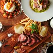 誕生日、記念日のディナーはウェルカムドリンクでスタート。パティシエおすすめのデザートで素敵な時間をお楽しみください。
