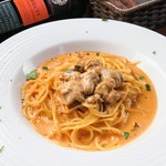 新鮮な生ウニを贅沢に使用！リッチなご褒美パスタ。
美味しいと言って良いでしょう！
＋220yenでセットに！