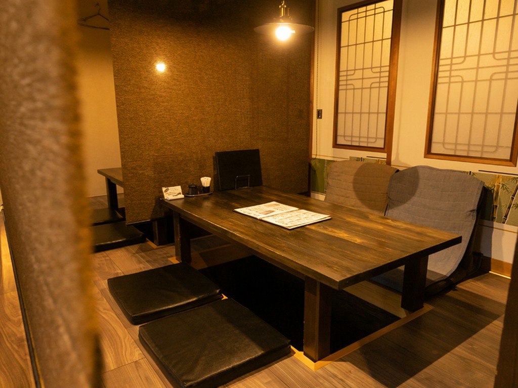 掘り炬燵も完備。足元が冷えることがないのもポイント